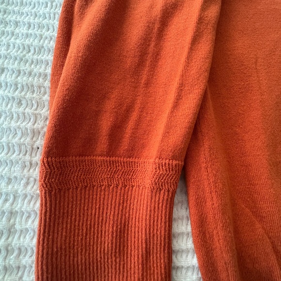 Diesel Burnt Orange V-Neck Sweater Size L - Picture 5 of 7